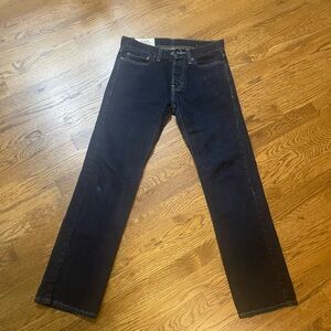 Hollister Men's Dark Blue slim Straight-Leg Jeans size 26 x 28